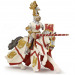 Фигурка Королевский рыцарь знака Орла с турнирным копьём, красный Papo