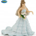 Фигурка невеста в голубом платье Papo