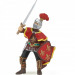 Фигурка рыцарь в шлеме с пером красный Papo