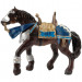 Фигурка воинский конь синий Papo