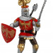 Фигурка рыцарь с украшением на шлеме красный Papo