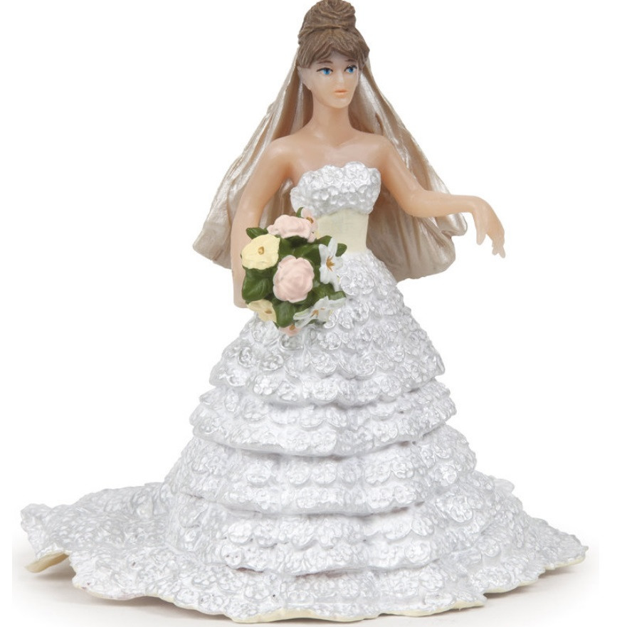 Фигурка невеста в кружевном платье Papo