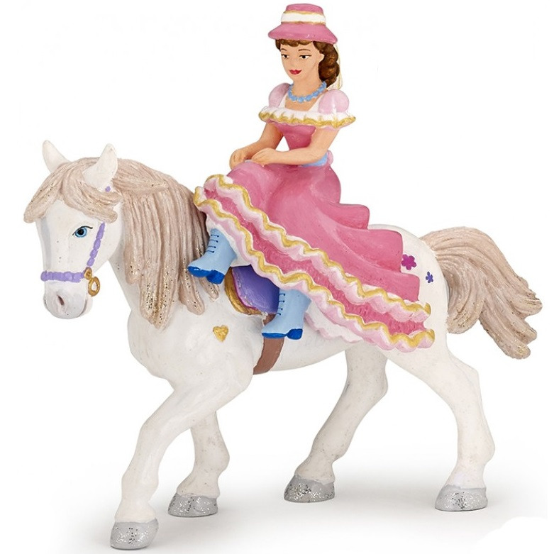 Фигурка наездница в шляпе на лошади Papo