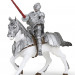  Рыцарь в латах с подвижным забралом и его лошадь набор фигурок Рыцари Средневековья Papo