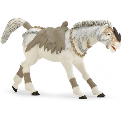 Фигурка Конь безликого белого ассасина Papo