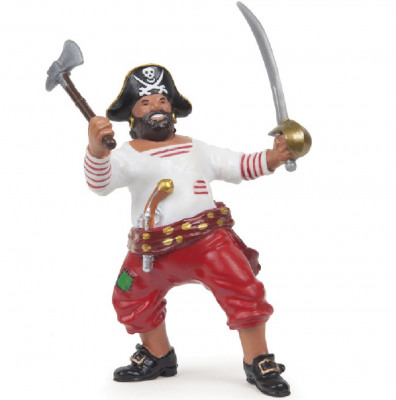 Фигурка пират с саблей и топором Papo