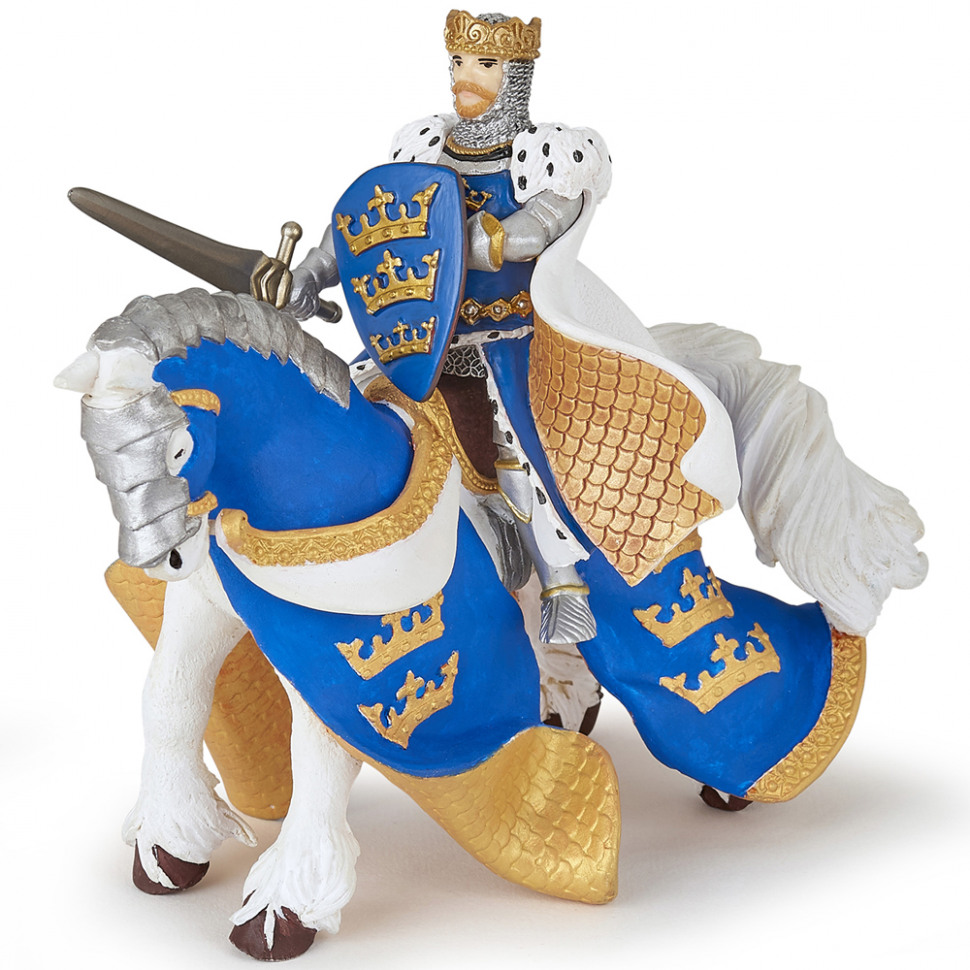 Фигурка конь короля Артура синий Papo