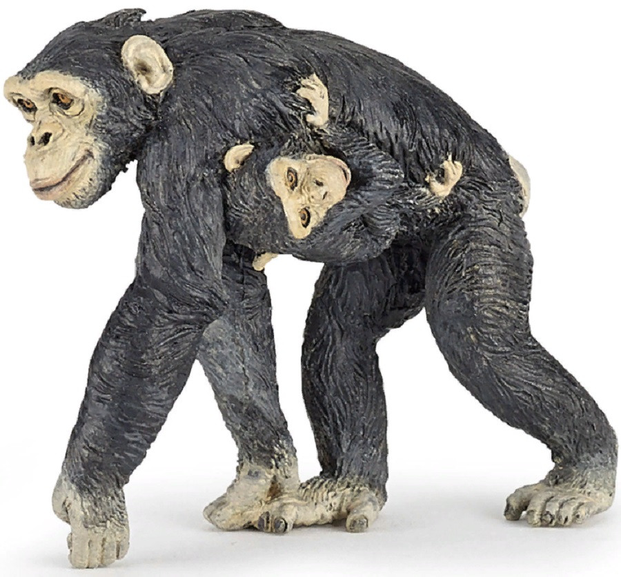 Фигурка Шимпанзе с детенышем Papo