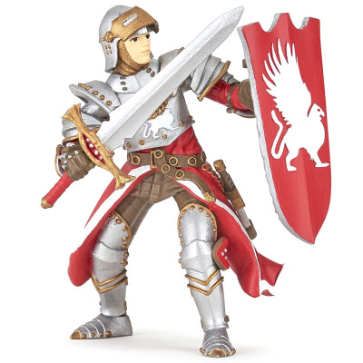 Фигурка рыцарь Гриффина знака Грифона с мечом и щитом Papo