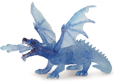 Фигурка Ледяной дракон прозрачный, голубой Papo