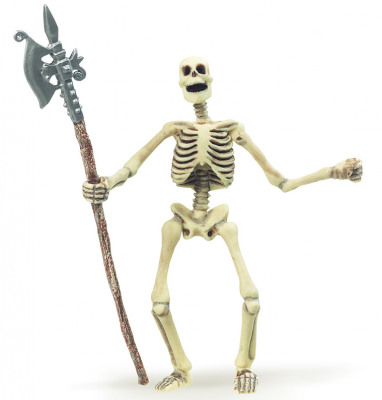 Фигурка Ходячий скелет с секирой, светится в темноте Papo
