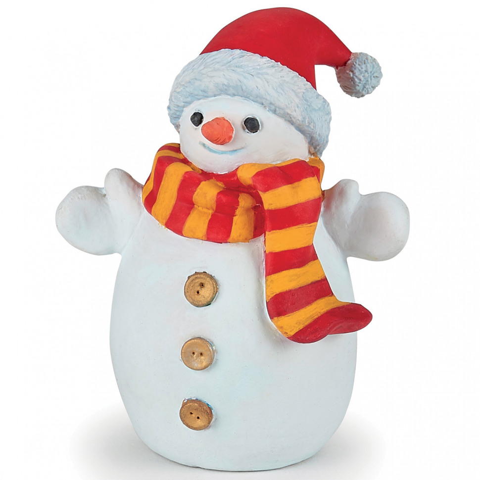 Фигурка снеговик в шапочке Papo