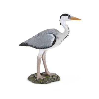 Серая цапля 8,5 см Ardea cinerea — фигурка игрушка птицы