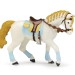 Наездница на белой лошади с заплетенной гривой набор фигурок Papo