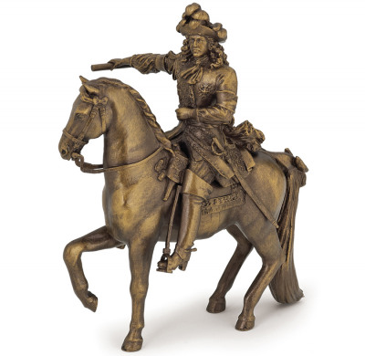 Фигурка Людовик XIV на коне, медный Papo