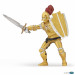 Фигурка Королевский рыцарь в доспехах с мечом и щитом, золотой Papo