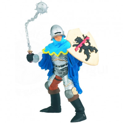 Фигурка рыцарь-дозорный с боевым цепом, синий Papo