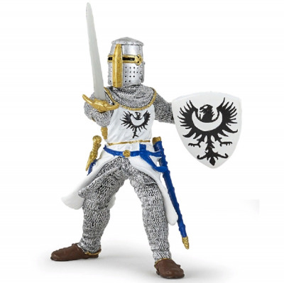 Фигурка белый рыцарь с мечом Papo