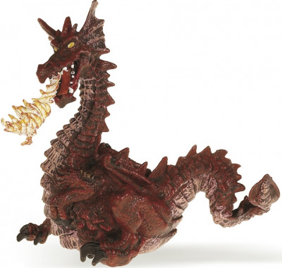 Фигурка Красный дракон с пламенем Papo