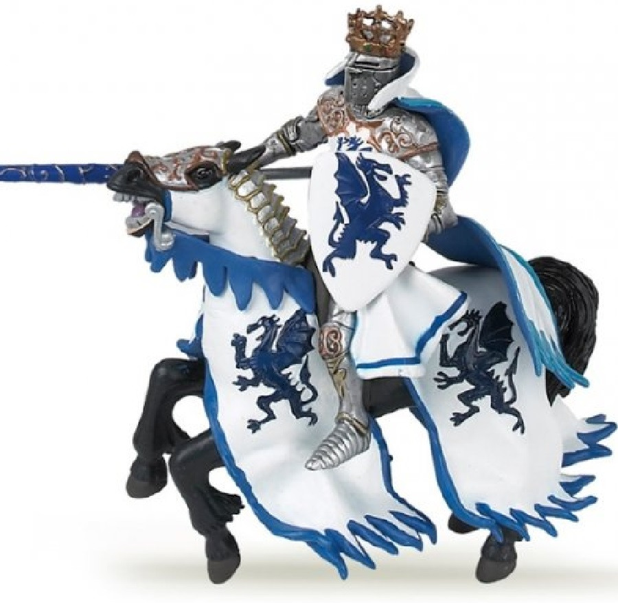 Набор фигурок Король знака Дракона и его лошадь синий Papo
