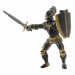 Фигурка Королевский рыцарь в доспехах с мечом и щитом, чёрный Papo