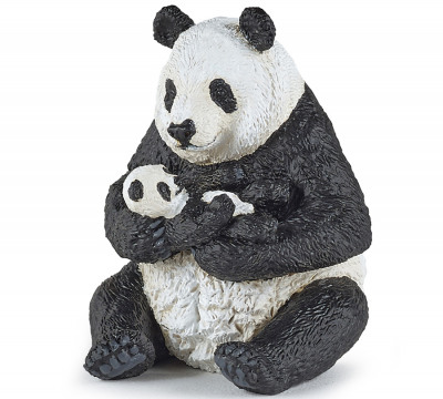 Фигурка Большая панда с детёнышем Papo