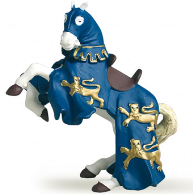 Фигурка Рыцарский конь короля Ричарда, синий Papo