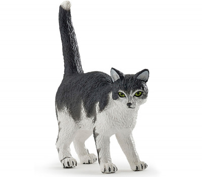 Фигурка двухцветная чёрно-белая кошка Papo