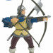 Фигурка рыцарь-лучник с луком и алебардой синий Papo