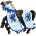Фигурка Рыцарский конь со знаком Дракона, синий Papo