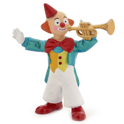 Фигурка клоун с музыкальной трубой Papo